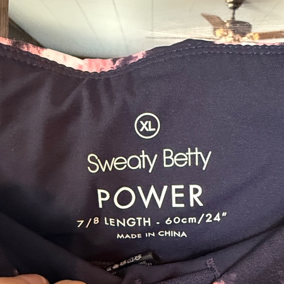 Sweaty‎ Betty Vibrant Pink and Blue Leggings - Picture 2 of 4